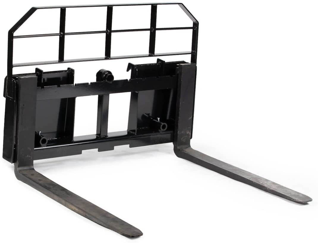skid steer pallet forks attachment for skid steers. click image to buy now.