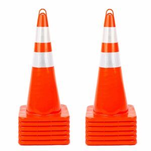 traffic cones for roads or parking lots. click image to buy now.