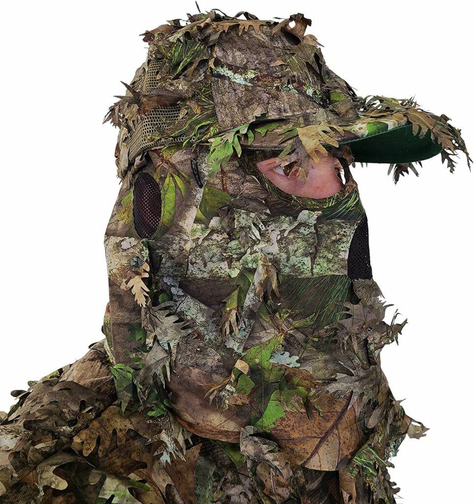 turkey hunting gear for the hunting enthusiast. click image to buy this leafy face mask now.